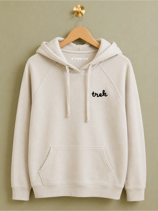 Trek Other - Trek Cream Fleece Pullover Hoodie Size L